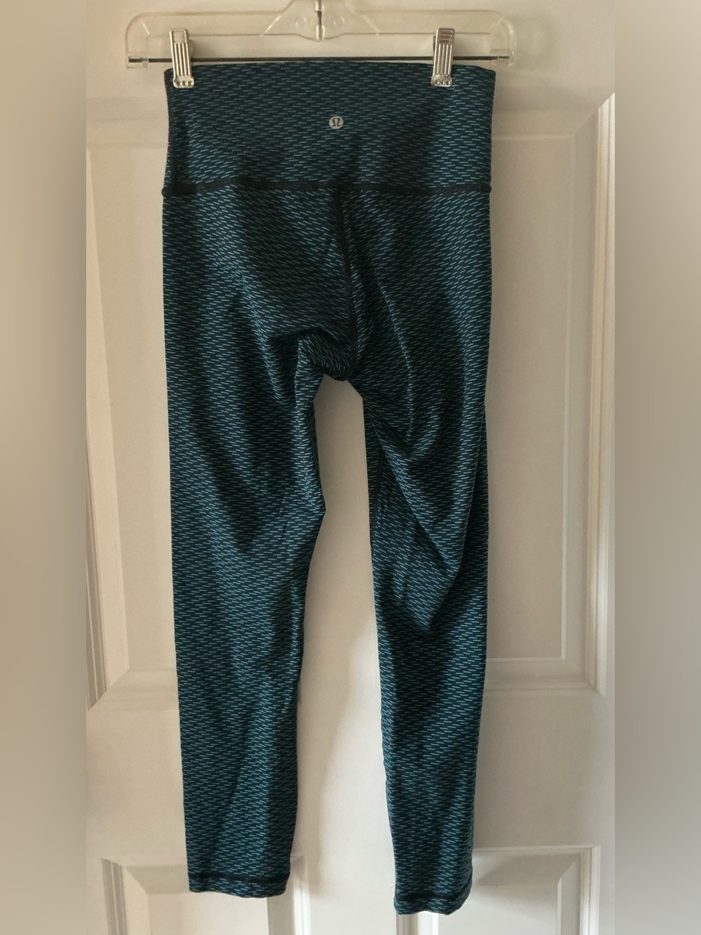 Lululemon High Times Legging Gym Pant Score Jacquard Black Indian Ocean Size 6